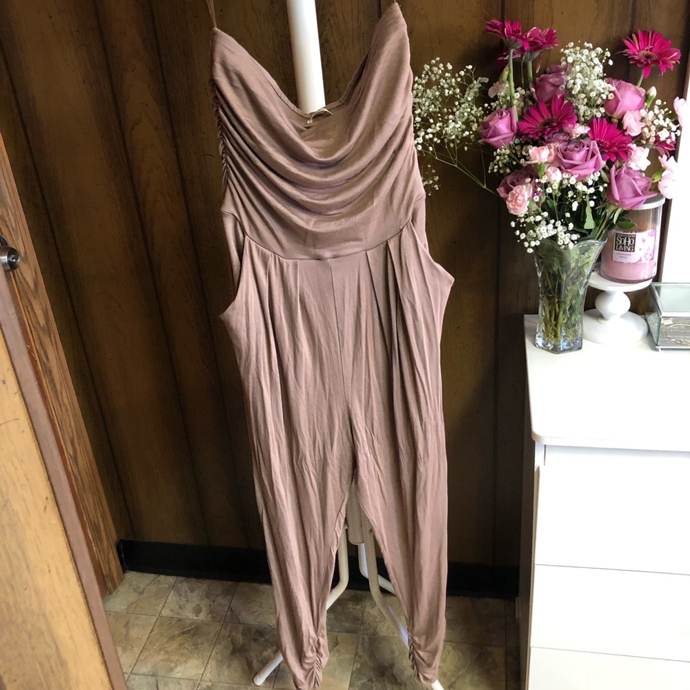 Fashion Nova Taupe Jumpsuit